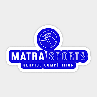 Matra Sports Service Competition logo 1973 - white Sticker